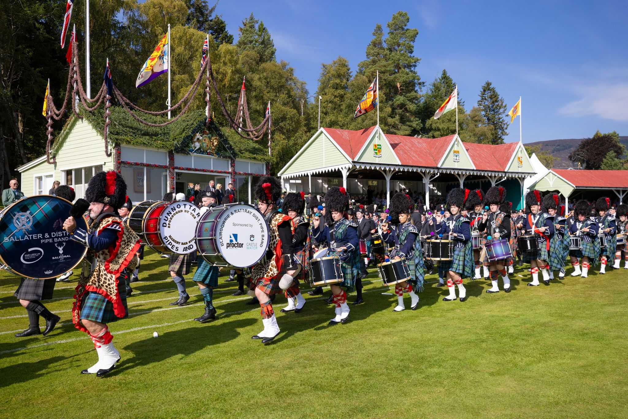 Drummers marching