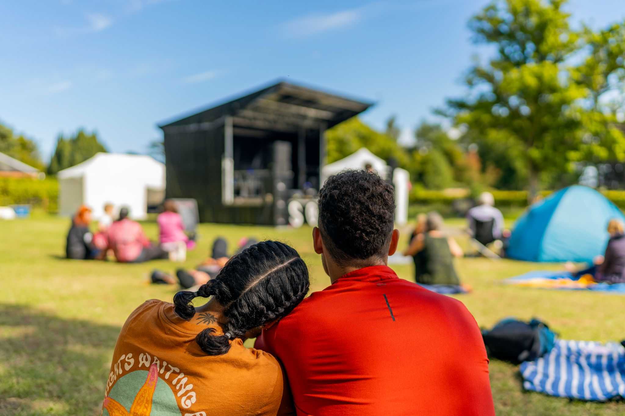 Festival goers