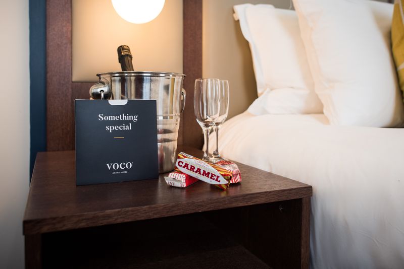 Welcome guests with complimentary wine and chocolates