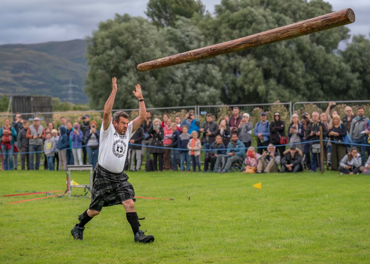 Participant in the Stirling Highland Games