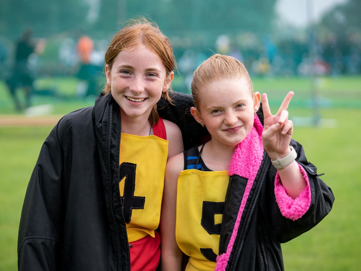 Young people enjoying the games